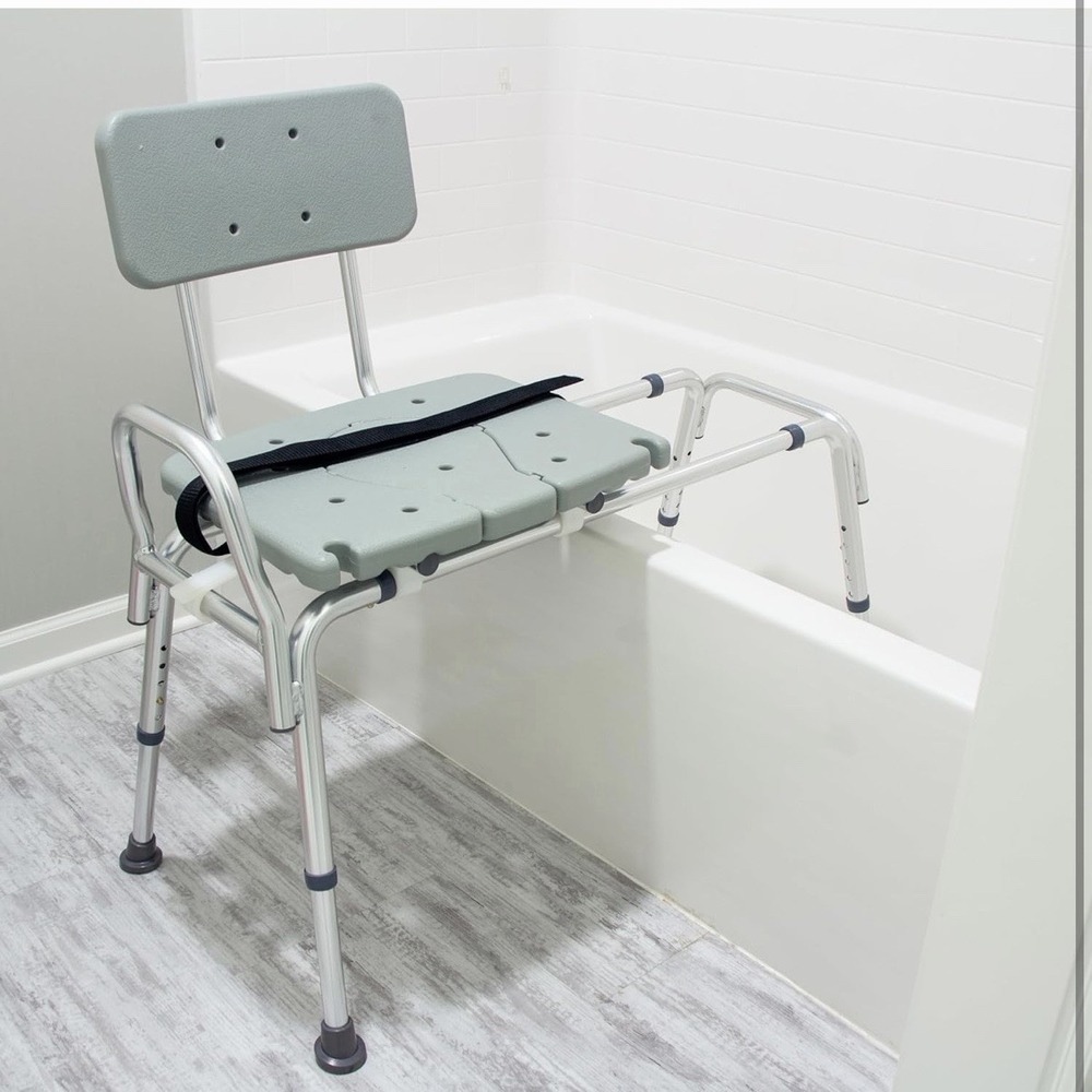 DMI Tub 1 Count (Pack of 1), Transfer Bench and Sliding Shower Chair - Picture 2 of 11